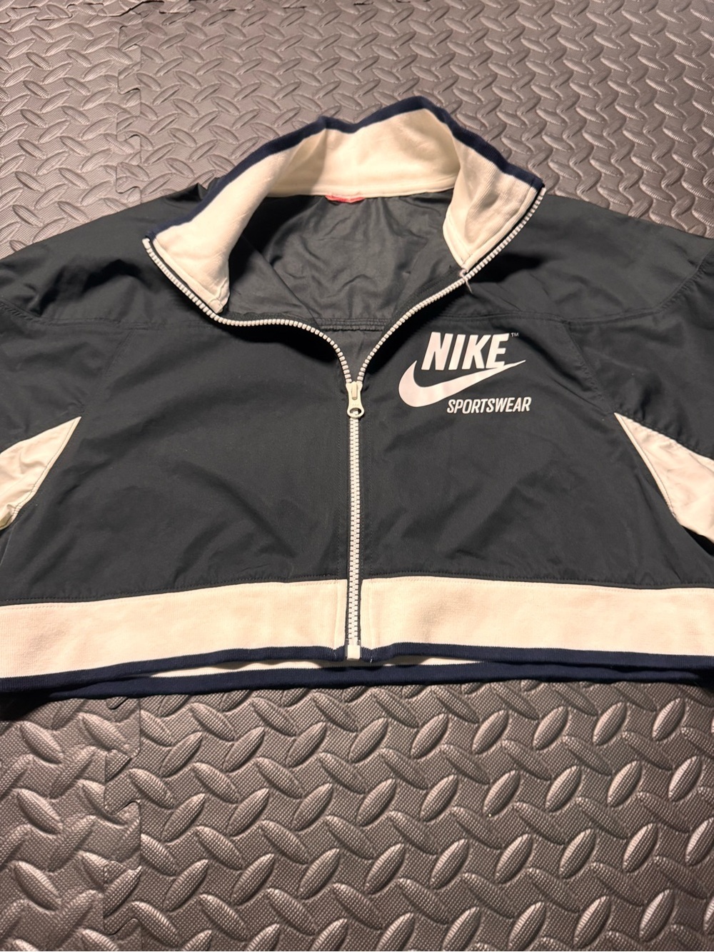 Nike Sportswear Full Zip Track Jacket Black Logo Jacket Women’s Size S - Picture 2 of 14